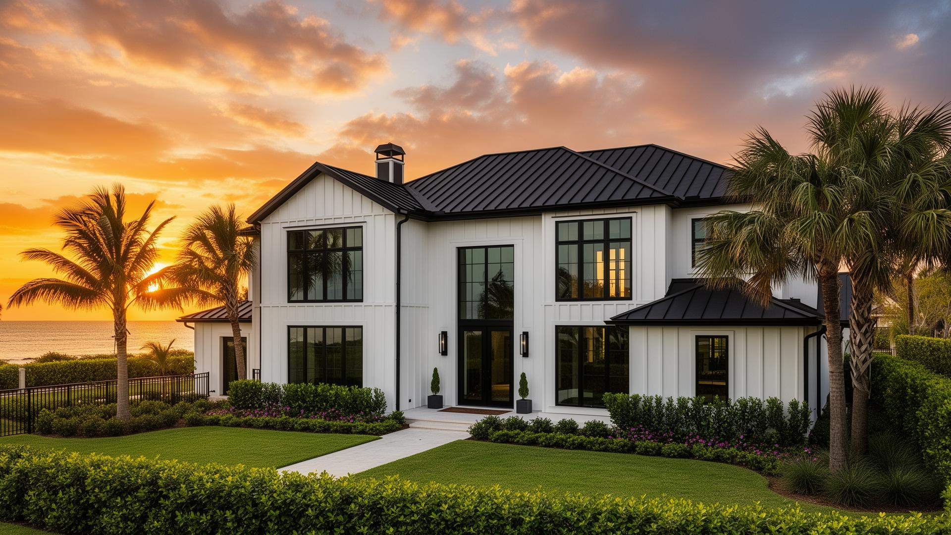 Custom Florida coastal home built by PIER C CONSTRUCTION