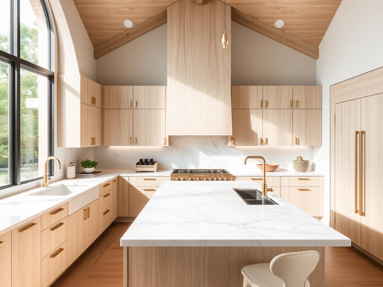 Custom kitchen built by PIER C CONSTRUCTION